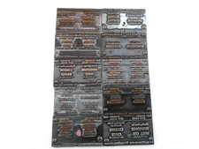 British Rail Network SouthEast ticket printers plates x10. Brighton, Eastleigh..