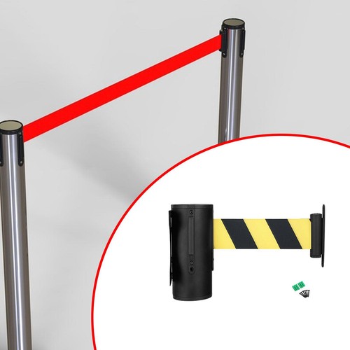 Wall mount retractable belt - mount,
