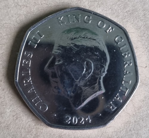 Gibraltar coin 50p - , pence