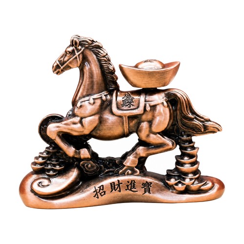 Bronze toned metal - metal, horse