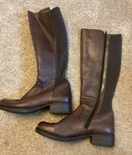 Ladies Reiker Brown Knee Boots