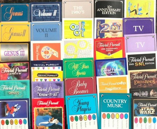Trivial pursuit cards - trivial, pick