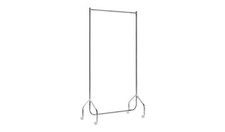 Heavy Duty Single 4 Feet Clothes Rail - Chrome