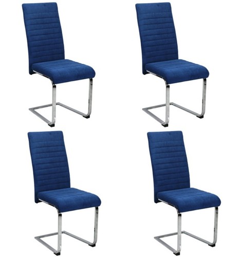 Velvet dining chairs chrome - velvet,