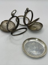 2x Small Silver .800 Antique