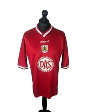 Bristol City Vintage Football Shirt 1999 2000 Uhlsport Mens Xl DAS