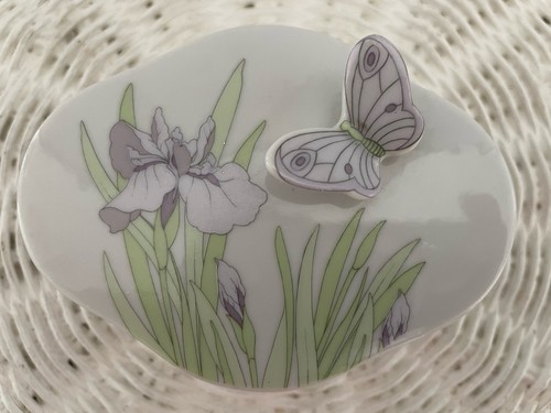 Japanese porcelain trinket box - japanese,