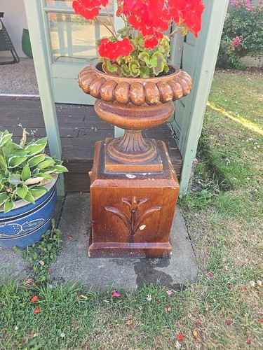 Pair victorian terracotta - pair,