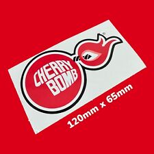 Cherry Bomb Exhaust Racing Vintage Classic Race Rally Car Vinyl Sticker Decal Uk