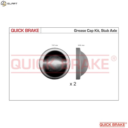 Cap wheel bearing 9829k - 9829k, for
