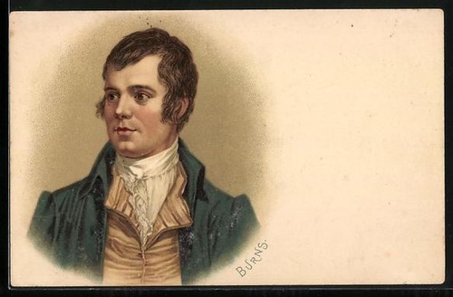 Robert burns portrait postcard - portrait,