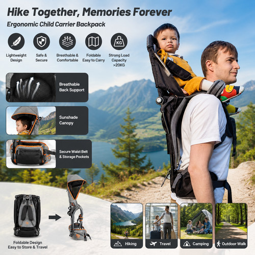 Child carrier backpack - child,