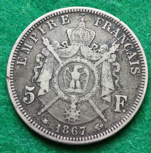 France francs 1867 - france,