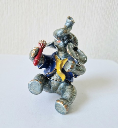 Vintage enamelled crystal - &,