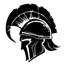 Spartan Helmet A1 Vinyl Decal