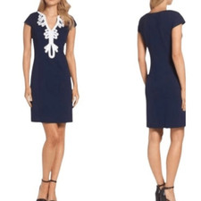 Eliza J Embroidered Neck