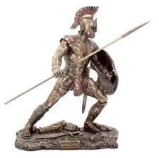 Achilles Bronze Figurine 23 Cm
