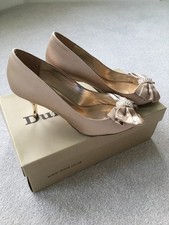 Dune Satin Shoe Open Toe Court
