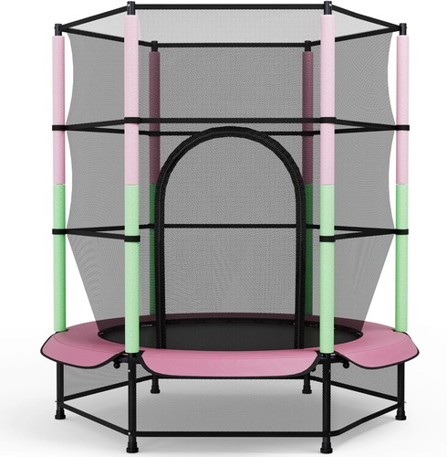 Kid trampoline with safety net - trampoline,