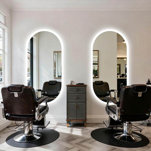 Gorgeous oval led bathroom - oval,
