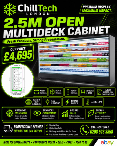 Multideck display fridge - multideck,
