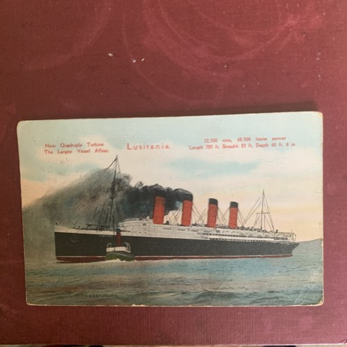 Lusitania cunard line - ss,