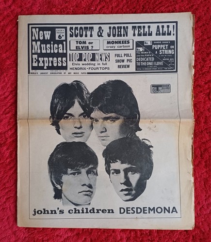 Nme magazine paper may - 6, 1967