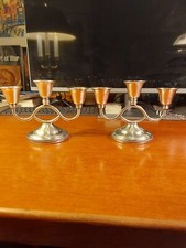 Keystoneware ~ KS inc. Candelabra ~ Set of 2 ~ Rare Antique 