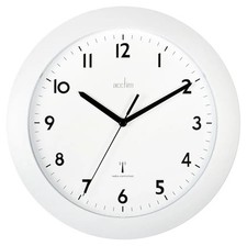 Acctim Cadiz RC Wall Clock 25.5cm White 74132, 25 cm l x 25 cm w