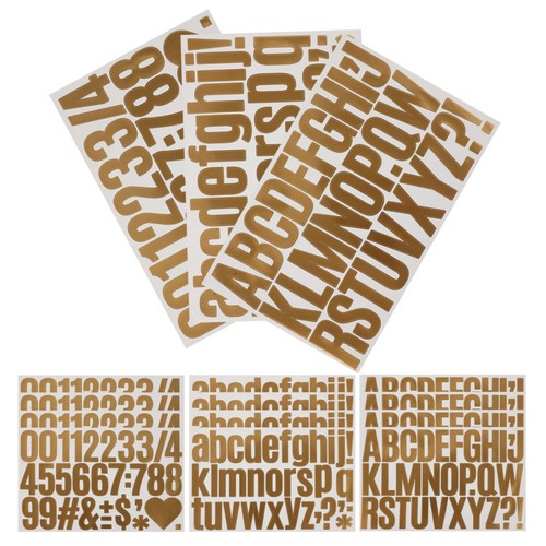 Reusable golden vinyl letter - vinyl,