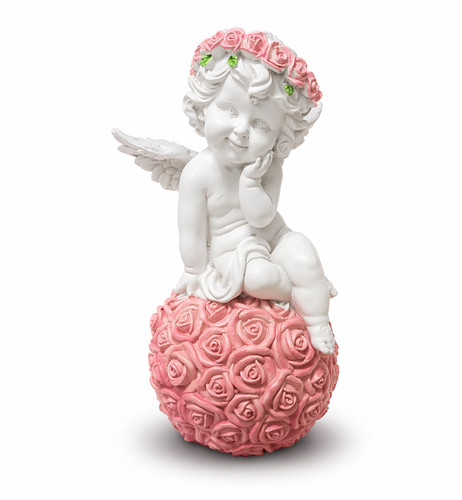 Cherub angel ornament resin - cherub,