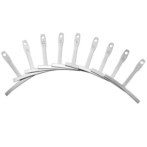 9pcs guitar radius gauge set - radius,