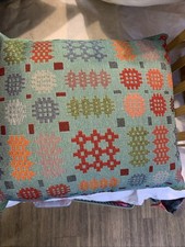 Green Cushion Welsh Blanket