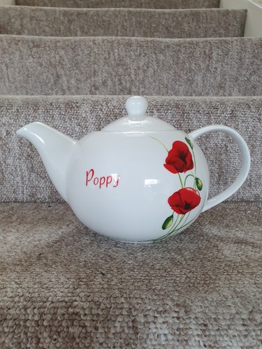 Dunelm poppy design tea pot - tea,