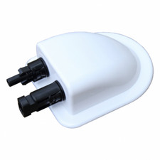 Waterproof double cable entry