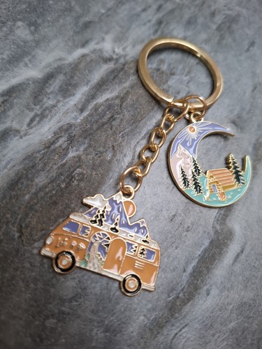 Campervan camping keyring - campervan,
