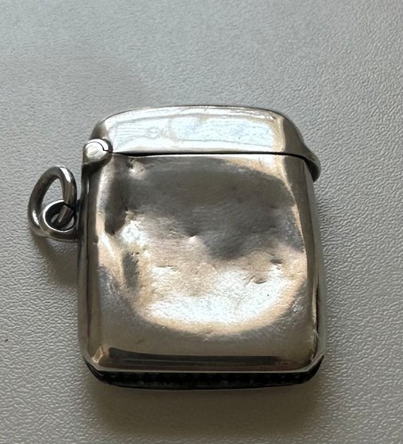 Antique sterling silver vesta - antique,