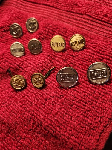 Railroad uniform buttons - railroad,