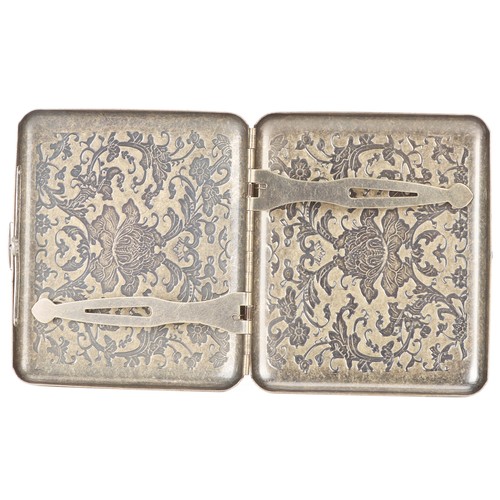 Retro metal cigarette case - retro,