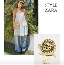 ZARA NEW WOMAN METALLIC SHELL