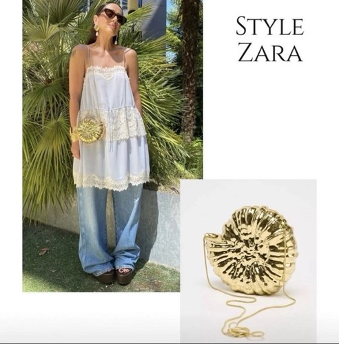 Zara new woman metallic - zara,