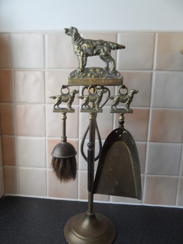 Vintage brass companion set - vintage,
