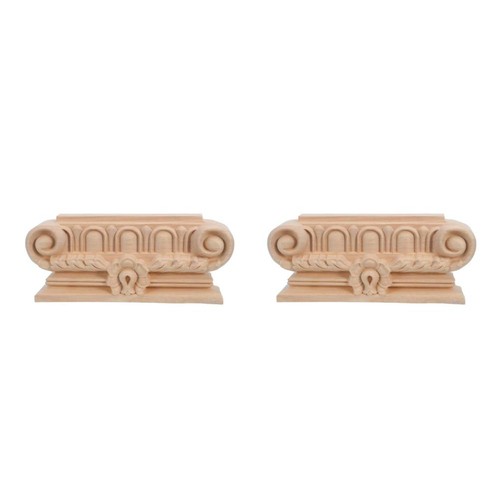 2pcs unpainted wood corbels - 2pcs,