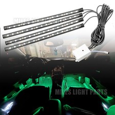 Car Interior Ambient Lighting Kit Led Footwell Light Strip 15LED x4 Neon Lamp 