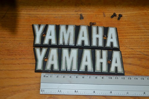 Yamaha tank badges vintage