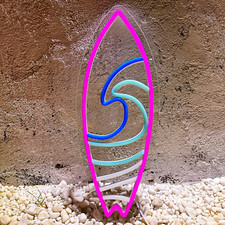 Surfboard Neon Signs Unique Wall Decoration Special Gift Cool Fashion 2023 Desig
