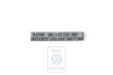 Vag Unleaded Sticker Fuel Only