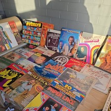 Job Lot of 28 60s 70s 80s Vynil Records collection vintage hits rocks Christmas 