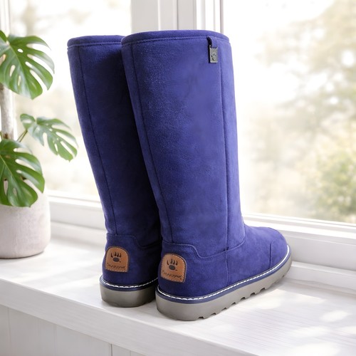 Bearpaw navy suede tall winter - tall,