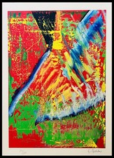 Gerhard Richter Lithograph COA Original Signed (Numbered A Hand